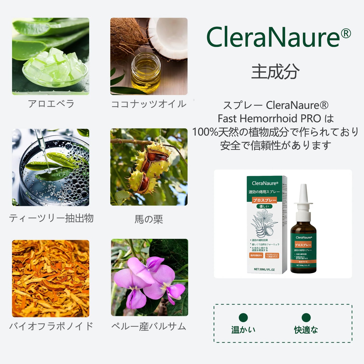 🎁🎁 限定キャンペーン | CleraNaure® 速効性痔疾用PROスプレー🎁